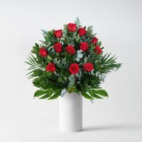 Ramo de 12 rosas rojas